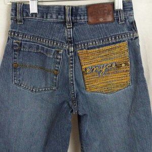 Enyce boys shorts 5 Blue medium wash denim jean